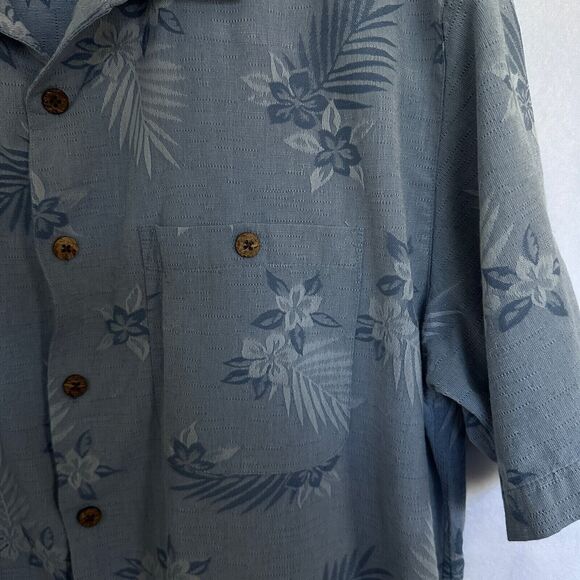 Boca Classic Island Wear Shirt Size XL Hawaiian Short Sleeve Blue Tropical Boho - Picture 3 of 7